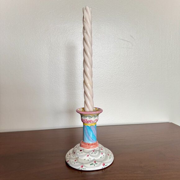 Single MacKenzie-Childs Candlestick Holder - Retired - Picture 2 of 10
